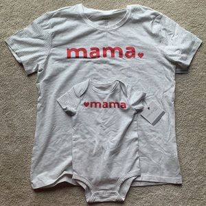 Little Planet by Carters mom and baby matching set. NWT. Mom size L, baby 12mos